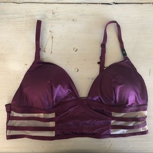 Satin padded bralette